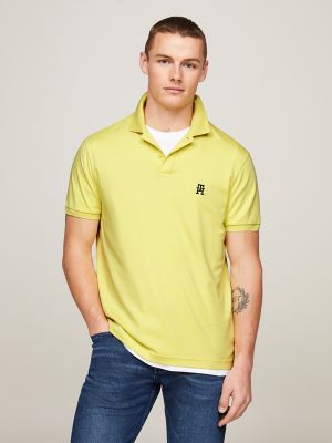 Tommy hilfiger yellow store polo shirt