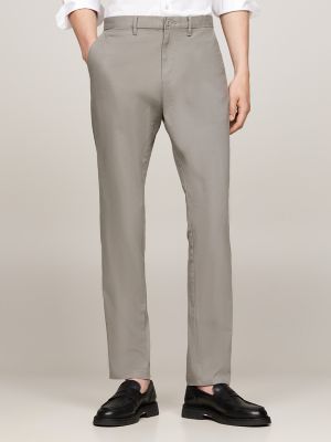 Relaxed Tapered Fit Twill Chino, Hydrogen Grey