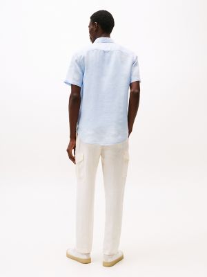 ★★ ★★ Regular fit pigment-dyed linen shirt MW37539_TOL_FNT