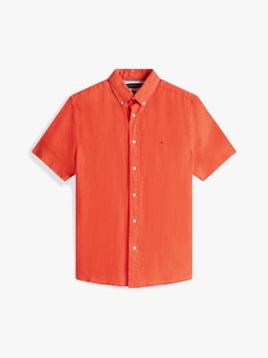 Regular Fit Pigment-Dyed Linen Shirt | Tommy Hilfiger