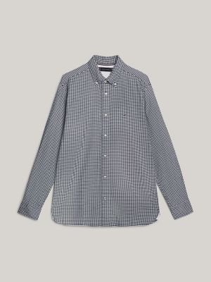 Regular Fit 1985 Gingham Oxford Shirt, Carbon Navy/Optic White