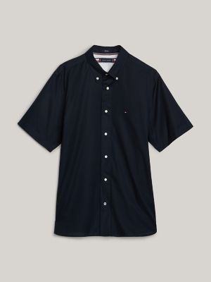 Regular Fit THFlex Poplin Shirt, Navy