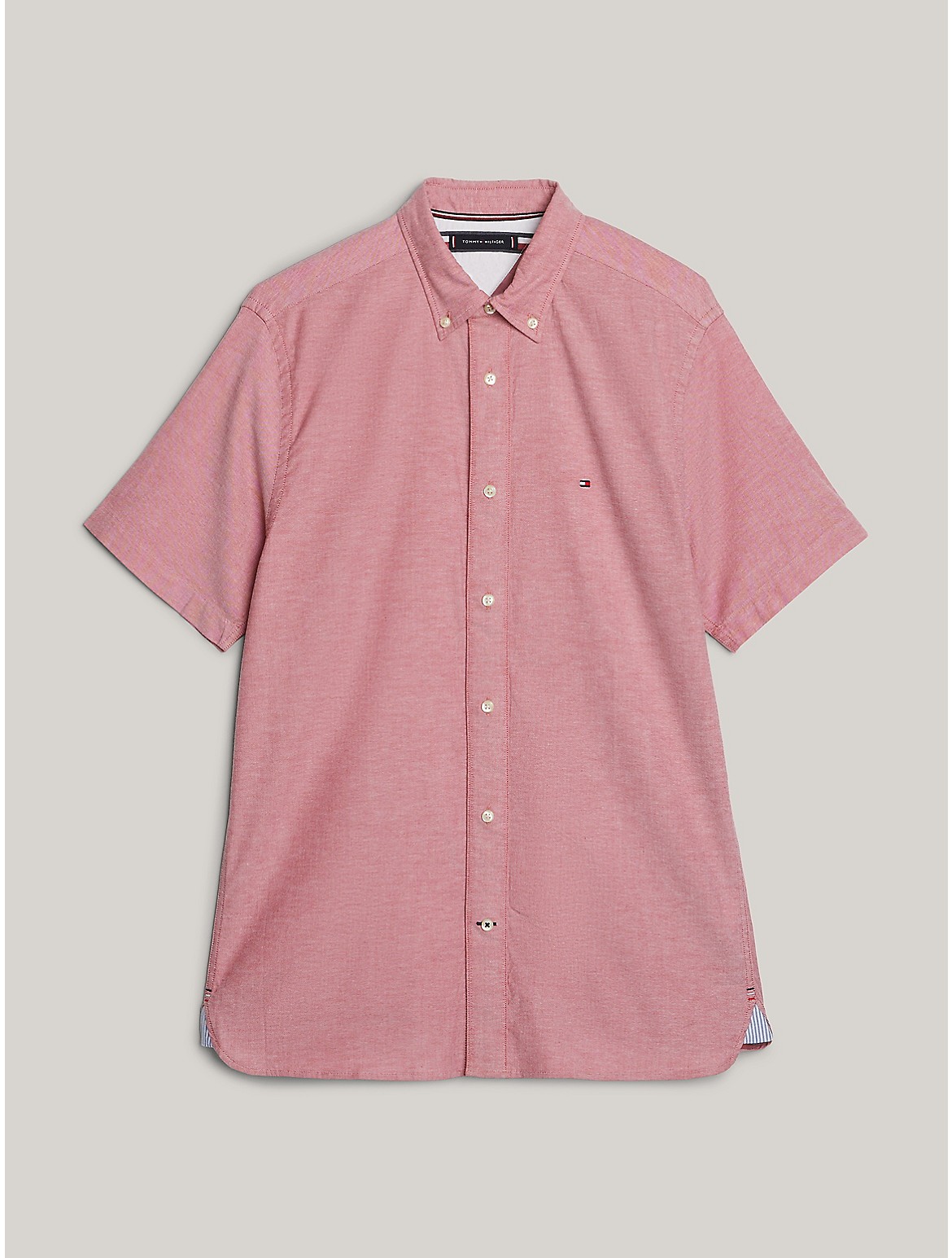 Shop Tommy Hilfiger Regular Fit 1985 Thflex Shirt In Primary Red