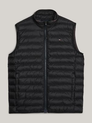 Lightweight Packable Puffer Vest, Black