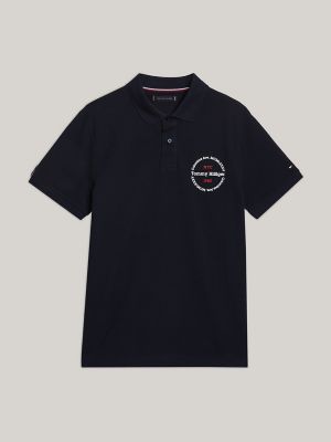 Regular Fit Hilfiger Graphic Polo, Navy