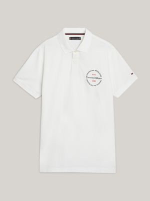 Regular Fit Hilfiger Graphic Polo, White