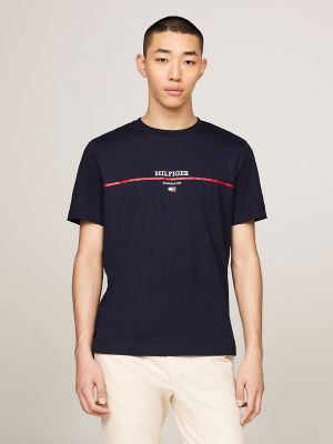 Hilfiger Stripe Graphic T-Shirt, Navy