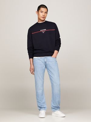 Hilfiger Stripe Sweatshirt, Navy