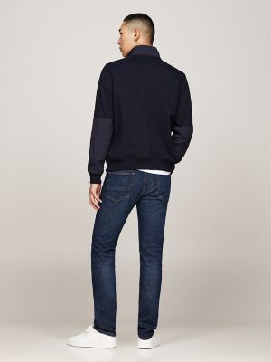 Monotype Mixed Media Half-Zip Sweatshirt | Tommy Hilfiger