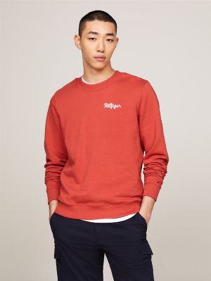 Hilfiger Stitch Logo Sweatshirt, Terra Red
