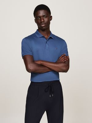 Regular Fit Cotton Polo, Aegean Sea