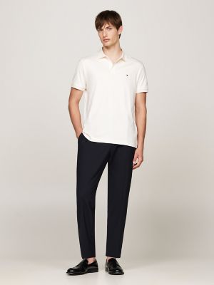 Regular Fit Cotton Polo, Ivory Petal
