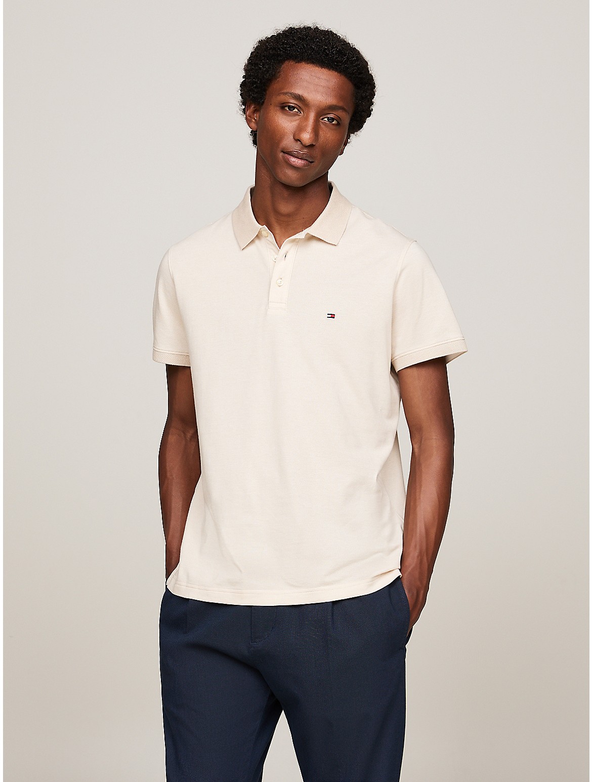 Tommy Hilfiger Men's Regular Fit Two-Tone Polo