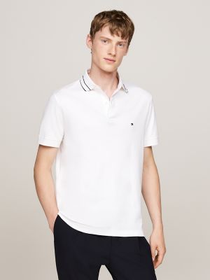 Regular Fit Monotype Interlock Polo, White