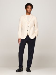 Cotton-Wool Blend Casual Blazer — Classic Beige 2
