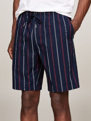 Hilfiger Stripe Pull-On 10" Poplin Short, Carbon Navy