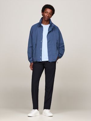 Water-Repellent Hooded Windbreaker, Aegean Sea