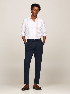 Regular Fit Stripe Check Seersucker Shirt, Ancient White/Multi