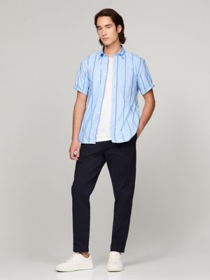 Stripe Short-Sleeve Regular Fit Shirt | Tommy Hilfiger USA