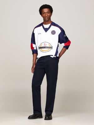 Tommy x Mercedes F1 x CR Hockey Jersey, White