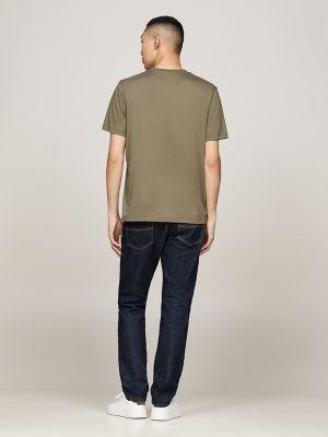Tommy Ribbed Inset Logo T-Shirt | Tommy Hilfiger