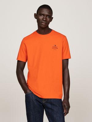 Tommy Logo T-Shirt, Bonfire Orange