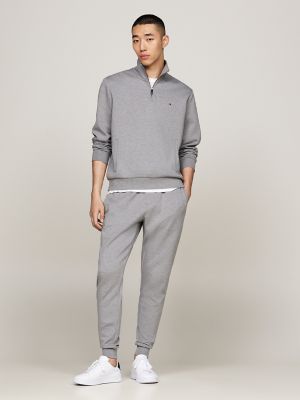 Intechno Knit Quarter-Zip Sweatshir, Medium Grey Heather