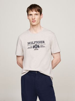 Embroidered Hilfiger Crest T Shirt Tommy Hilfiger