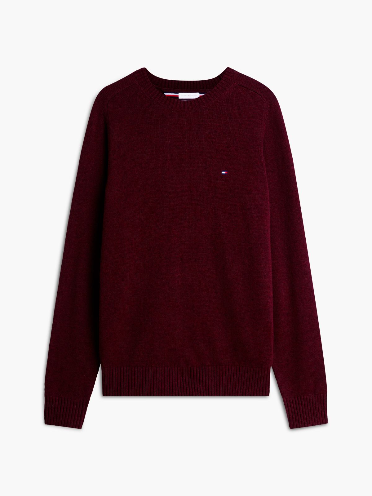 Lambswool Crewneck Sweater — Deep Rouge