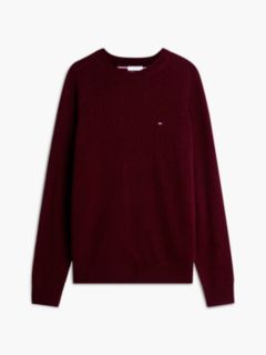 Lambswool Crewneck Sweater — Deep Rouge 5
