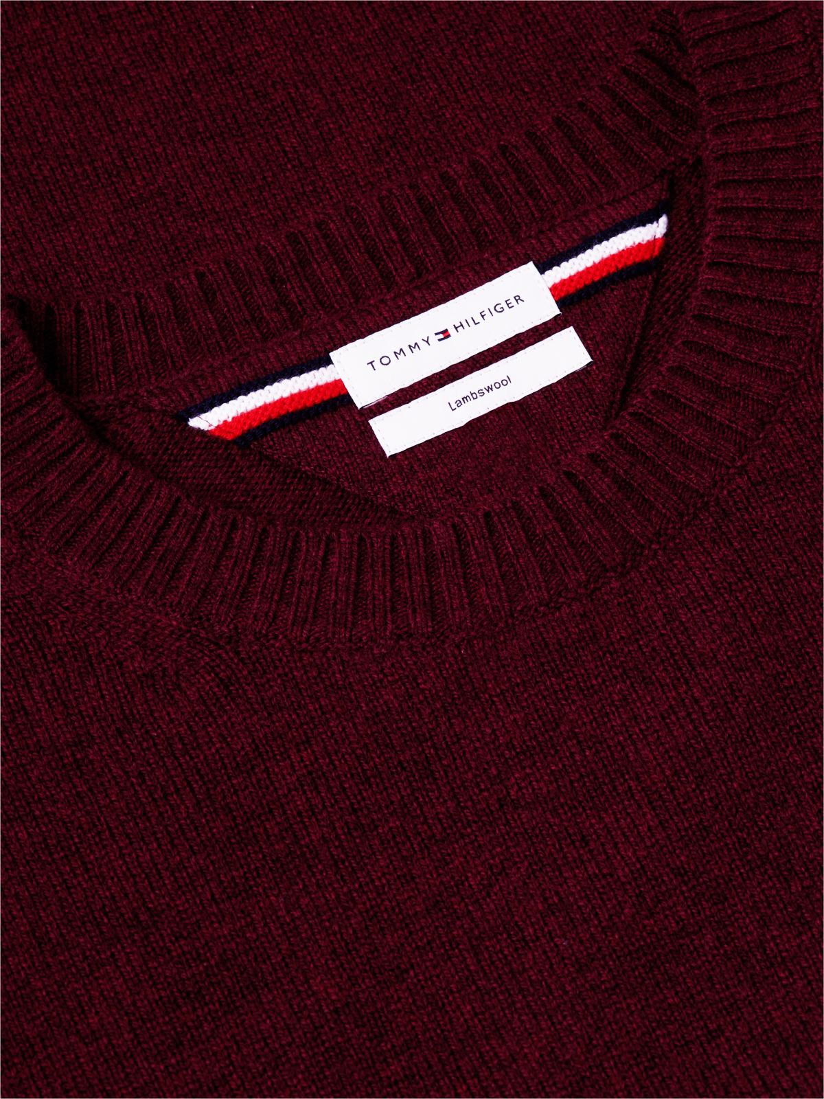 Lambswool Crewneck Sweater — Deep Rouge
