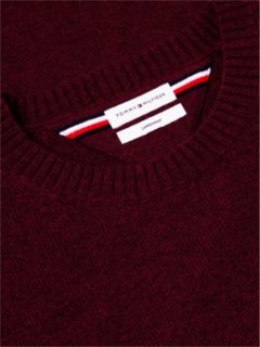 Lambswool Crewneck Sweater — Deep Rouge 6
