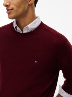 Lambswool Crewneck Sweater — Deep Rouge 3