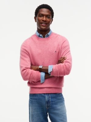Lambswool Crewneck Sweater, Blush