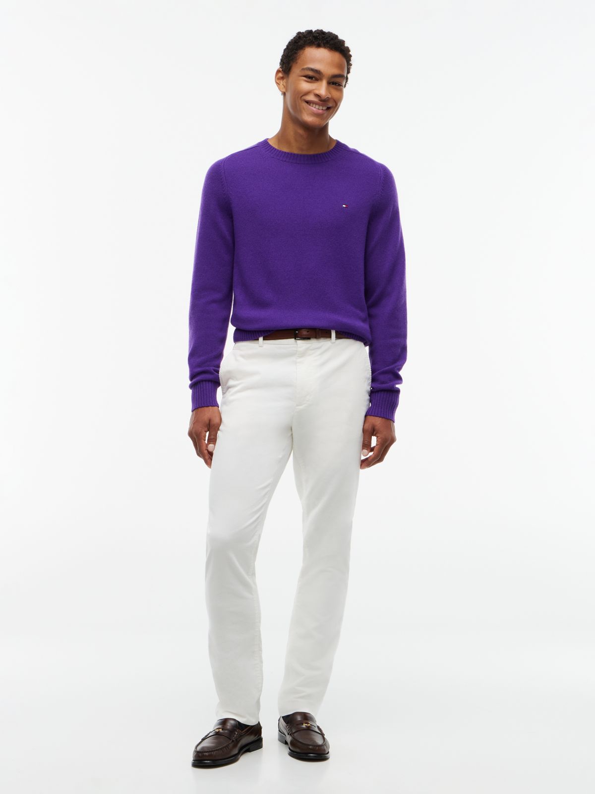 Lambswool Crewneck Sweater — Tuscan Grape