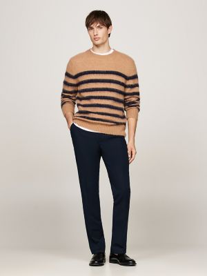 Stretch Cotton Straight Chino, Navy