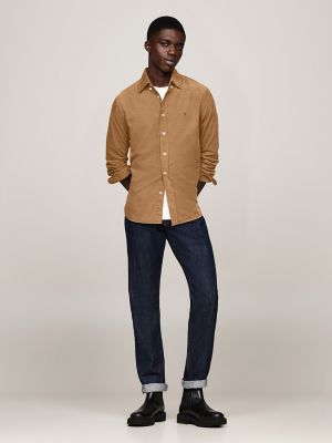 Regular Fit Corduroy Shirt, Safari Canvas