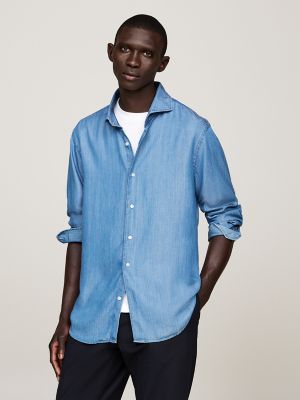 Tommy jeans slim fit shirt sales