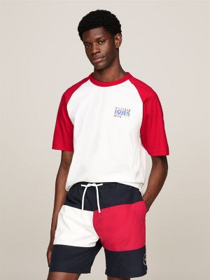 Hilfiger Team Graphic T-Shirt, Primary Red/Ecru