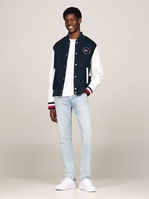 Hilfiger Team Flag Varsity Jacket, Navy/Multi
