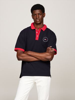 Hilfiger Team Regular Fit Flag Polo, Navy