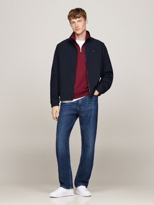 Flag Back Water-Repellent Jacket, Navy