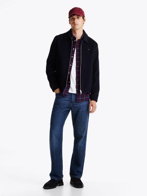 Regular Fit Plaid Brushed Flannel Shirt, Deep Rouge Multi Check