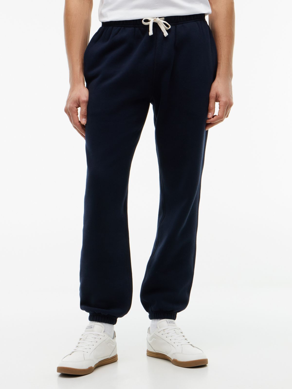 Solid Fleece Jogger — Navy