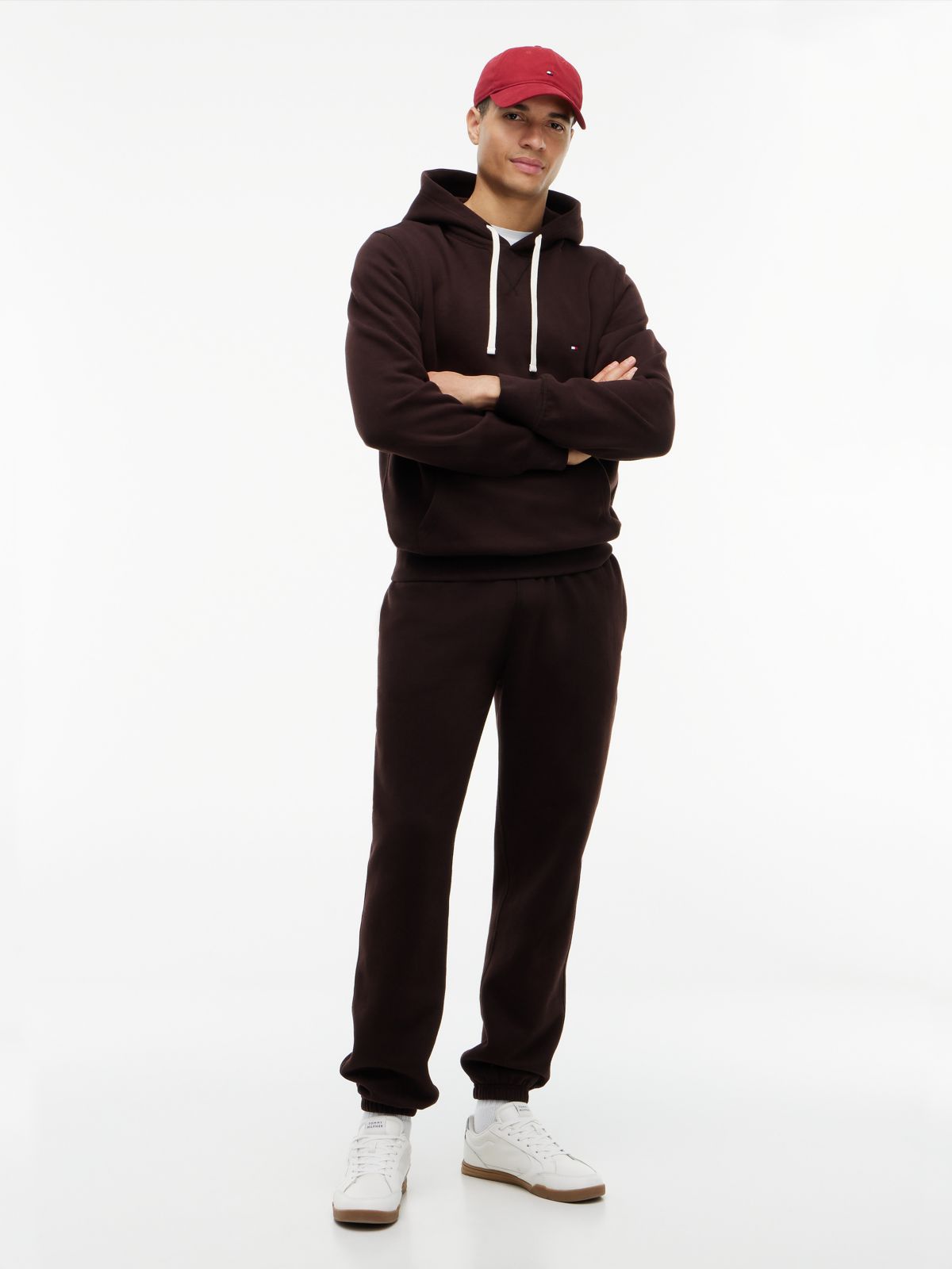 Solid Fleece Jogger — Chocolate