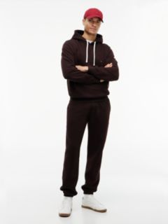 Solid Fleece Jogger — Chocolate 2