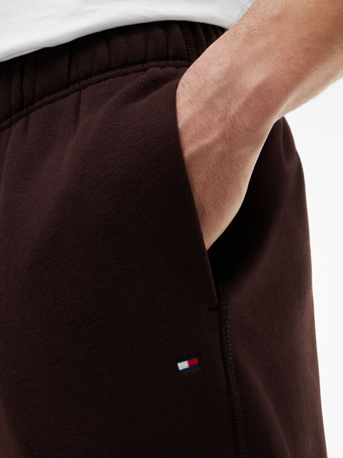 Solid Fleece Jogger — Chocolate