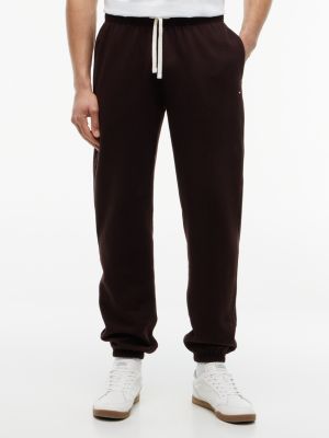 Solid Fleece Jogger, Chocolate