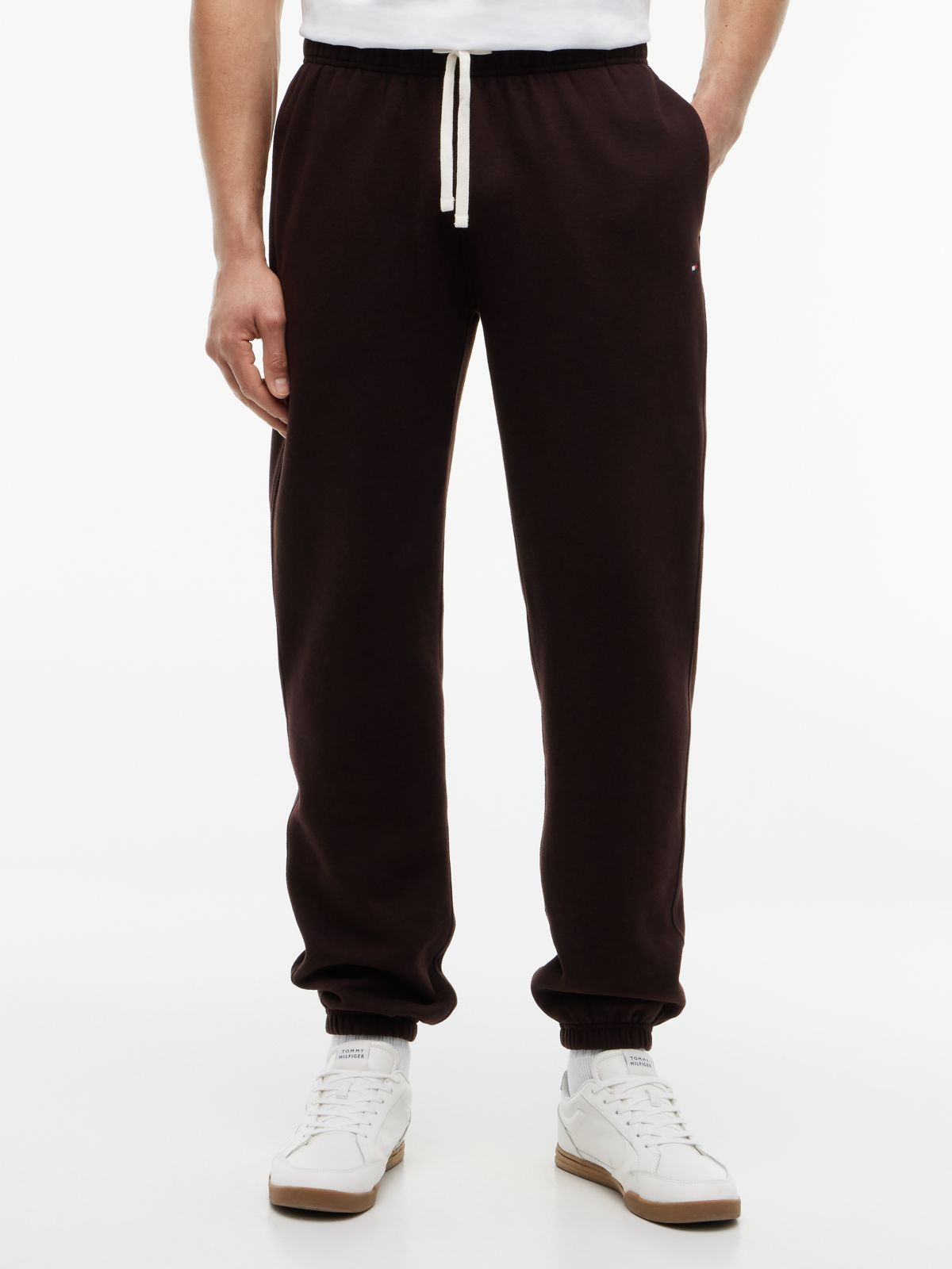 Solid Fleece Jogger — Chocolate