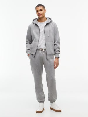 Tommy Hilfiger Men's Solid Fleece Jogger - Grey Heather - XXL